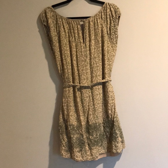 Brown and green dress - Picture 4 of 5